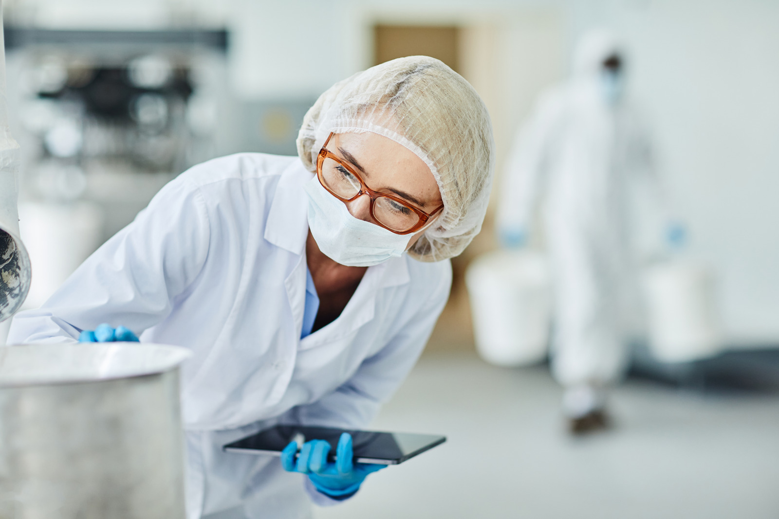 drug product development scientist in laboratory
